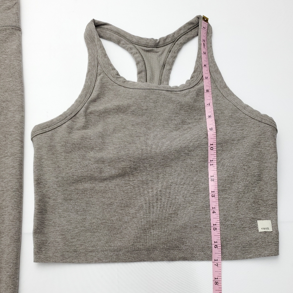 VUORI Set Of Tank & Leggins Cobblestone Heather Clean Elevation Size XS? - Picture 3 of 12